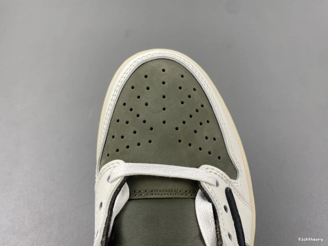 Kicktheory JORDAN TRAVIS DM7866-200 X OLIVE SCOTT AIR 1 OG MEDIUM LOW 0629